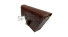 Royal Enfield GT and Interceptor 650 Side Panel Bag Genuine Leather Brown - SPAREZO